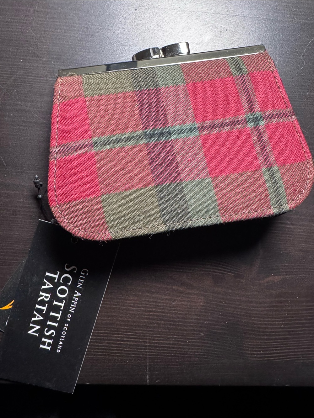 NWT Glen Appin Scottish MacNaughton change purse wallet